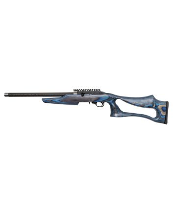 Magnum Research SSEB22G Magnum Lite SwitchBolt Full Size 22 LR 10+1 17" Black Anodized Carbon Steel/Threaded Barrel, Black w/Integral Scope Base Receiver/ Blue Fixed Thumbhole Stock, Right Hand