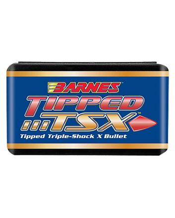 Barnes Bullets 30370 Tipped TSX30Cal 168gr Boat Tail 50/Box