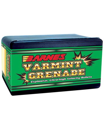 Barnes Bullets 30198 Varmint Grenade Ultra High Velocity 223Rem 50gr Flat Base Hollow Point 100/Box