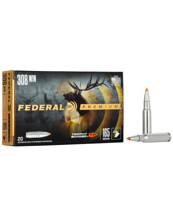 Federal P308TT2 Premium308Win 165gr Trophy Bonded Tip 20 Per Box/10 Case