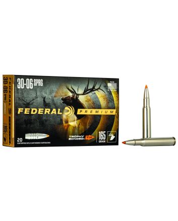 Federal P3006TT2 Premium30-06Springfield 165gr Trophy Bonded Tip 20 Per Box/10 Case