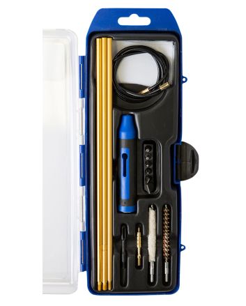 DAC GM22HY GunMaster Hybrid Cleaning Kit 22 Cal Rifle/16 Pieces Black/Blue