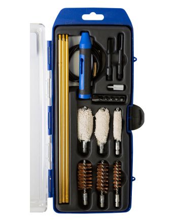 DAC GMSGHY GunMaster Universal Hybrid Cleaning Kit Multi-Gauge Shotgun/21 Pieces Black/Blue