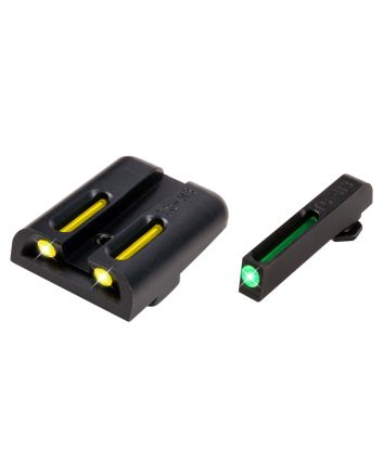 TruGlo TG131GT2Y TFOGreen/Tritium/Fiber Optic Front Sight-Yellow/Tritium/Fiber Optic Rear Sight Glock 20/21