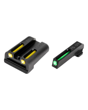TruGlo TG131XTY TFOGreen/Tritium/Fiber Optic Front Sight-Yellow/Tritium/Fiber Optic Rear Sight Springfield Armory XD