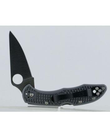 Spyderco C11FPGY Delica 4 Lightweight 2.88" Folding Drop Point Plain VG-10 SS Blade Gray FRN Handle Includes Pocket Clip
