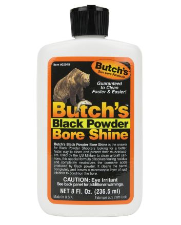 Butchs 02949 Black Powder Bore Shine 8 oz Squeeze Bottle