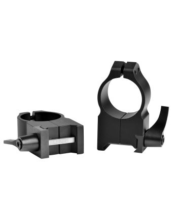 Warne 203LM Vertical Rings Maxima Matte Black 1" Extra High Quick Detach 0 MOA