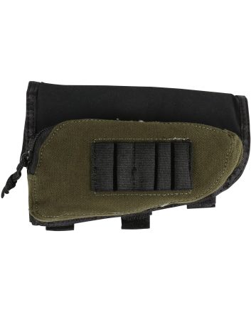 Allen 20550 Buttstock Shell HolderBlack/Green Cordura Capacity 5rd Rifle Buttstock Mount
