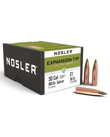 Nosler 59180 E-Tip30Cal 180gr Spitzer 50/Box