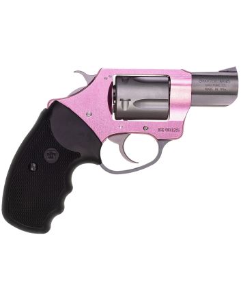Charter Arms 53830 Undercover Lite Pink Lady Small 38 Special, 5 Shot 2" Stainless Steel Barrel &amp; Cylinder, Aluminum Frame w/Black Finger Grooved Rubber Grip, Exposed Hammer