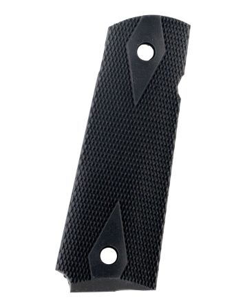 Pearce Grip PG19112 Side Panel GripsDouble Diamond Checkering Black Rubber for 1911 Government