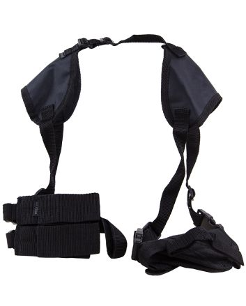 Bulldog WSHD3 Deluxe Shoulder Harness Black Nylon Harness Fits S&amp;W M&amp;P Compact/Taurus Millennium/2.50-3.75" Barrel Ambidextrous