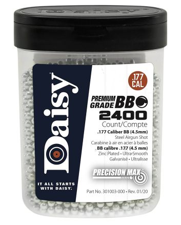Daisy 980024446 PrecisionMax Premium 177 Zinc-Plated Steel 2400/Bottle