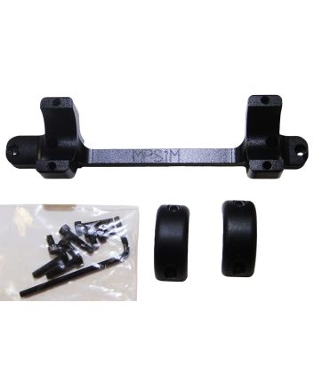 DNZ MPS1M Game Reaper-Mossberg Scope Mount/Ring Combo Matte Black 1"