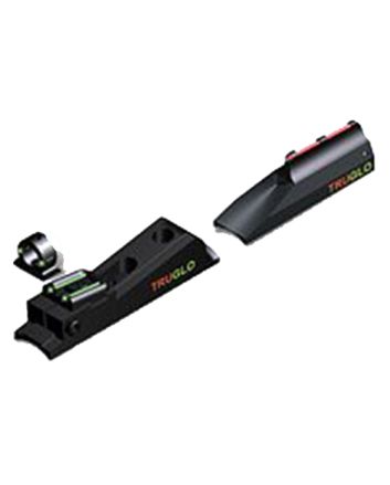 Truglo TG958X Muzzle Brite Sight Set In-Line Muzzleloaders Adjustable Red/Green Black Ghost Ring