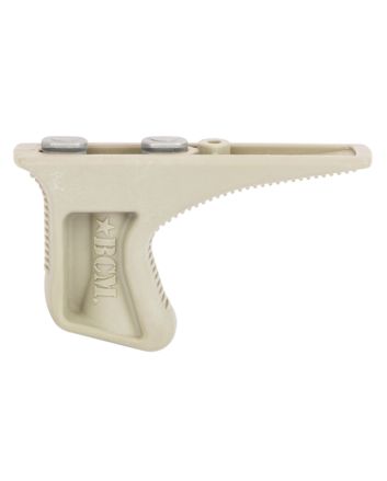 BCM KAGKMFDE BCMGunfighter Kinesthetic Angled Grip Made of Polymer With Flat Dark Earth Textured Finish for KeyMod Rail