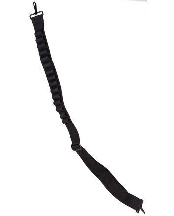 Blackhawk 43SS15BK Shotgun Shell Sling Black Nylon Webbing 2" Wide Shell Loops Adjustable Two-Point Design
