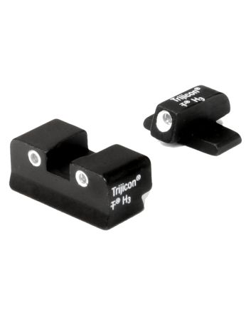 Trijicon 600481 Bright &amp; Tough Night SightsGreen/Tritium White Outline Front Sight-Green/Tritium White Outline Rear Sight Springfield Armory XD/XD-M/XD-S