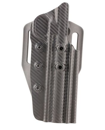 Tactical Solutions HOLBMH Trail-Lite High Ride OWB Black Carbon Fiber Thermoplastic Belt Slide Fits Browning Buck Mark Ambidextrous