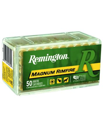 Remington Ammunition 21172 Magnum Rimfire22WMR 40gr Pointed Soft Point 50 Per Box/40 Case