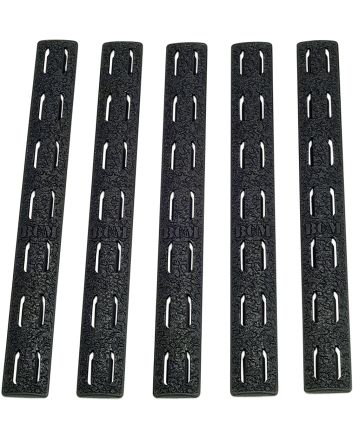 BCM KMRRPBLK5 Rail Panel KitAR Platform KeyMod 5.55" Black Polymer 5 Pack