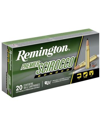 Remington Ammunition 29328 Premier Scirocco Bonded 30-06Springfield 180gr Swift Scirocco Bonded 20 Per Box/10 Case
