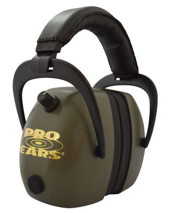 Pro Ears PEG2RMG Gold II 30 Electronic Muff 30 dB Over the Head Black/Green Adult 1 Pair