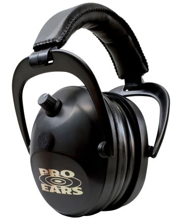 Pro Ears PEG2SMB Gold II 26 Electronic Muff 26 dB Over the Head Black/Gold Adult 1 Pair
