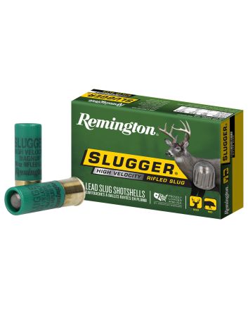 Remington Ammunition 28600 Slugger High Velocity 12 Gauge 2.75" 7/8 oz Rifled Slug Shot 5 Per Box/50 Cs