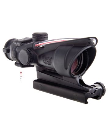 Trijicon 100215 ACOGBlack Hardcoat Anodized 4x32mm Illuminated Red Chevron .223/5.56 BDC Reticle