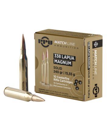 PPU PPM338 Match338LapuaMag 240gr Copper Solid 10 Per Box/20 Case