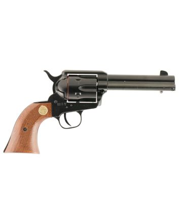 Chiappa Firearms 340053 SAA 1873Medium Frame 22 LR 6 Shot, 4.75" Blued Steel Barrel, Blued Steel Frame, Blued Cylinder, Wood Grip, Exposed Hammer