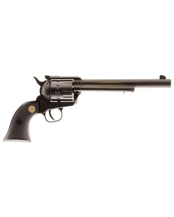 Chiappa Firearms CF340182 SAA 1873Medium Frame 17 HMR 10 Shot, 7.50" Blued Steel Barrel, Blued Steel Frame, Blued Cylinder, Black Plastic Grip, Exposed Hammer