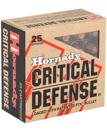 Hornady 90250 Critical Defense9mmLuger 115gr Hornady Flex Tip eXpanding 25 Per Box/10 Case