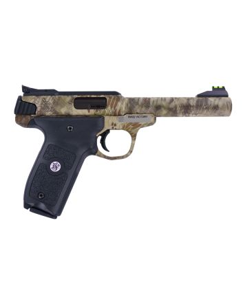 Smith &amp; Wesson 10297 SW22 Victory Full Size Frame 22 LR 10+1 5.50" Kryptek Highlander Match Grade Steel Barrel &amp; Frame, Black Textured Grip, Thumb Safety