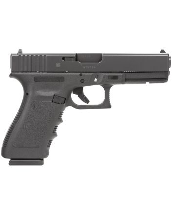 Glock PF2050201 G20 Gen3 Short Frame 10mm Auto 10+1 4.61" Black Steel Barrel, Matte Black Serrated Steel Slide, Black Polymer Frame w/Picatinny Rail, Black Texture Finger Groove Grip