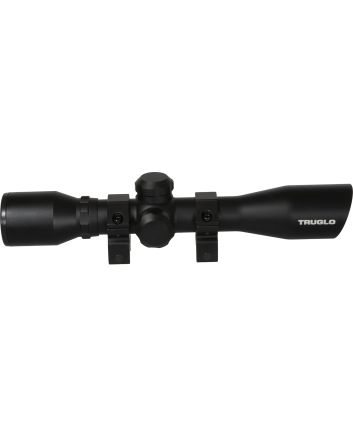 TruGlo TG8504BD CompactBlack Anodized Matte Black 4x 32mm 1" Tube Diamond Reticle