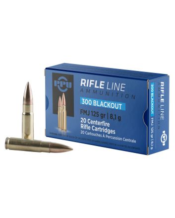 PPU PP300BF Standard Rifle300Blackout 125gr Full Metal Jacket 20 Per Box/50 Case