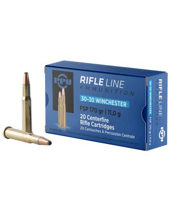 PPU PP30302 Standard Rifle30-30Win 170gr Flat Soft Point 20 Per Box/10 Case