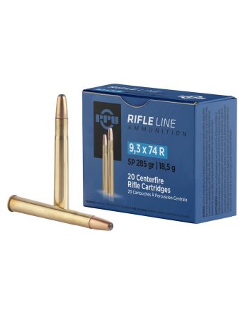 PPU PP9374 Metric Rifle9.3mmx74R 285gr Soft Point 20 Per Box/10 Case