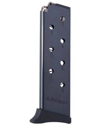 Mec-Gar MGBR3808B Standard8rd Detachable w/Finger Rest 380 ACP Fits Bersa Thunder Blued Carbon Steel
