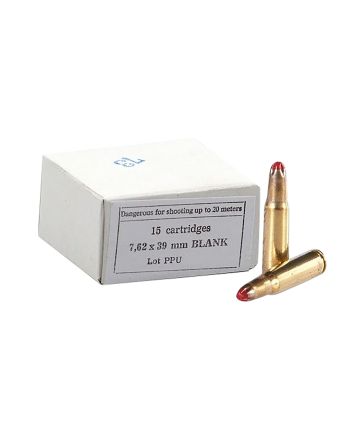 PPU PPB739 Blank Ammo7.62x39mm 15 Per Box/96 Case