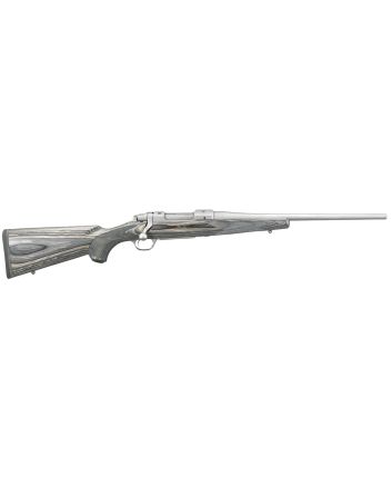 Ruger 17107 HawkeyeSports South Exclusive Compact 223 Rem 4+1 16.50" Matte Stainless Steel Barrel &amp; Receiver, Fixed Black Laminate Stock