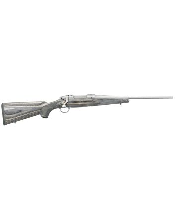 Ruger 17108 Hawkeye Compact Compact 243 Win 4+1 16.50" Matte Stainless Steel Barrel, Integral Scope Mounts Stainless Steel Receiver, Black Fixed Laminate Stock