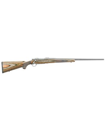 Ruger 17123 Hawkeye Predator Full Size 204 Ruger 5+1 24" Matte Stainless Steel Barrel, Integral Scope Mounts Stainless Steel Receiver, Green Mountain Fixed Laminate Stock