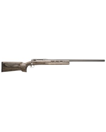 Savage Arms 18615 12 Benchrest Full Size 308 Win 1rd 29" Matte Stainless Button Rifled Barrel &amp;Drilled &amp; Tapped Receiver, Gray Fixed Laminate Stock, Right Hand