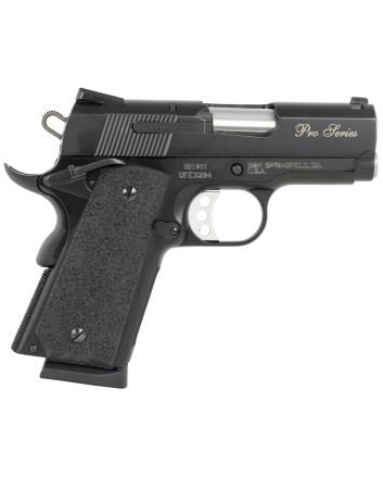 Smith &amp; Wesson 178020 PC 1911 Pro Sub-Compact Frame 45 ACP 7+1, 3" Stainless Steel Barrel, Black Serrated Carbon Steel Slide, Black Aluminum Frame w/Beavertail, Black Stippled Grip