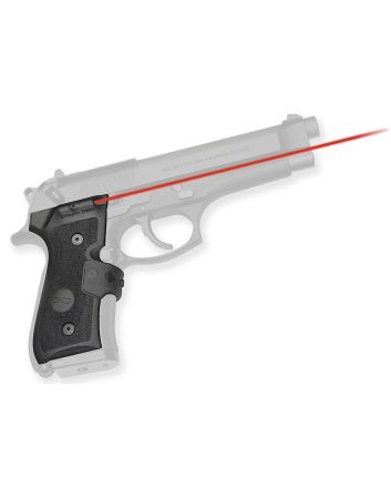 Crimson Trace 0119201 LG-402 Mil-Spec LasergripsBlack Red Laser Beretta 92/96/M9
