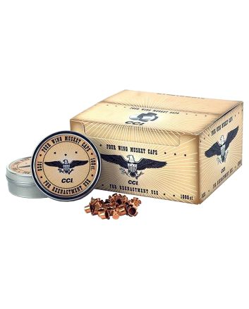 CCI 301 Four Wing Musket Caps Brass 1000 Per Box/5 Case